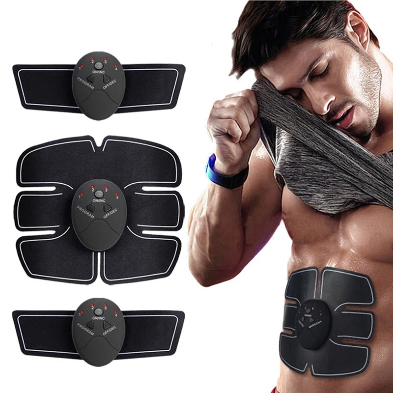 EMS Wireless Muscle Stimulator Trainer Smart Fitness Treinamento Abdominal Adesivos Elétricos para Perda de Peso Massageador Corporal Emagrecedor