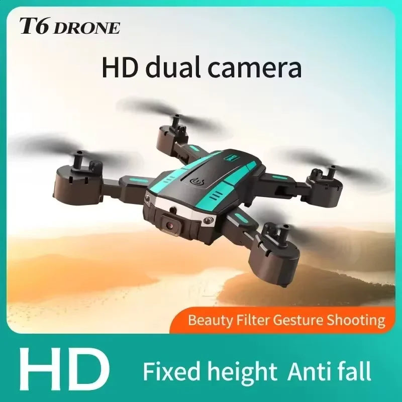 Xiaomi T6 Drone 8k Profissional 4K HD Câmera GPS Evitação de Obstáculos Fotografia Aérea Fluxo Óptico Quadricóptero Dobrável Presente 1KM