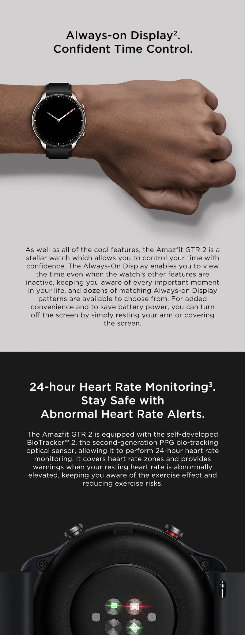 Nova versão Amazfit GTR 2 Nova versão Smartwatch Alexa Built-in Ultra-long Battery Life Smart Watch para Android IOS Phone