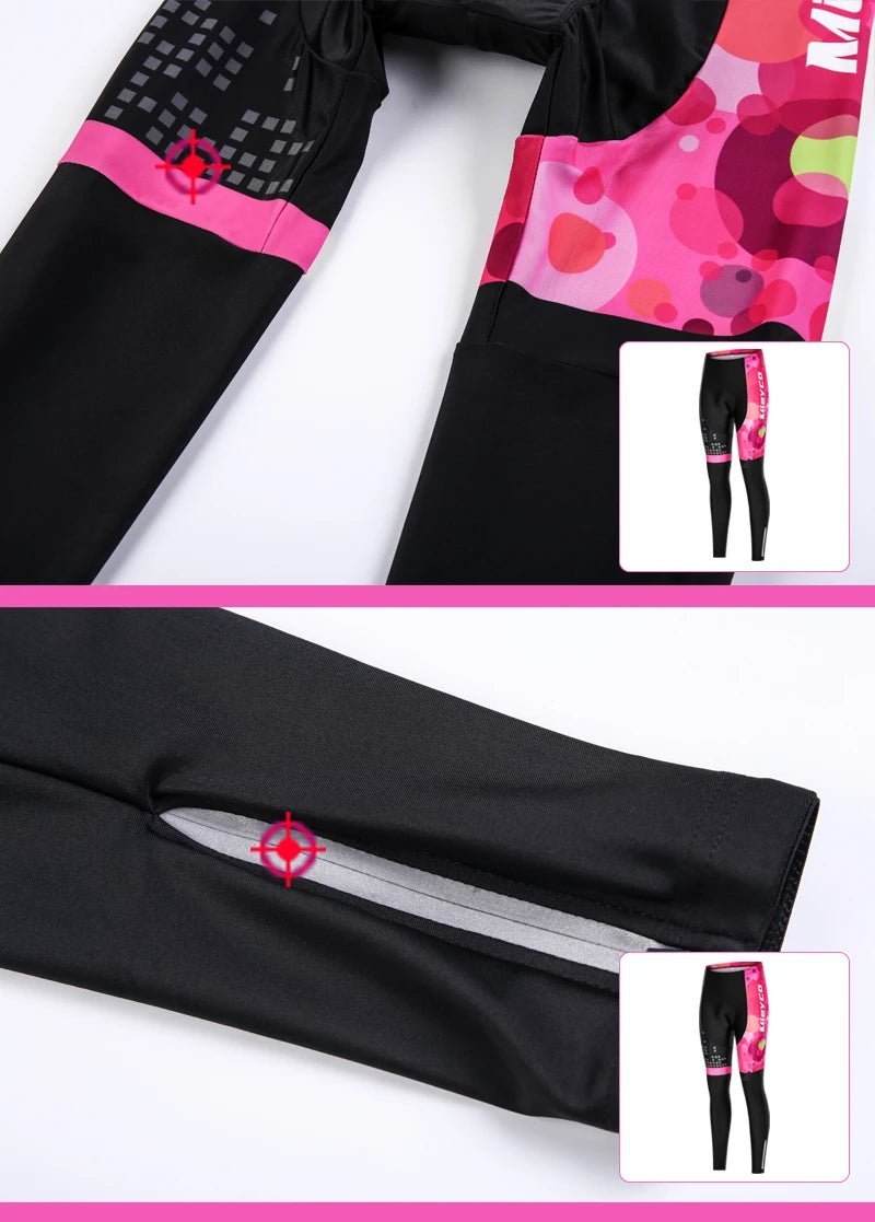 Calças de ciclismo femininas leggings longas ciclismo respirável mtb mountain bicicleta collants com 5D gel acolchoado calças ciclismo roupas