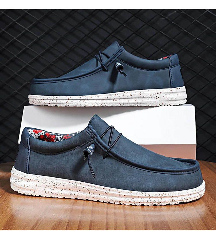 Nova tendência outono azul masculino mocassins sapatos casuais tamanho grande 48 confortável ultraleve elegante sapatos masculinos rasos mocasines hombre