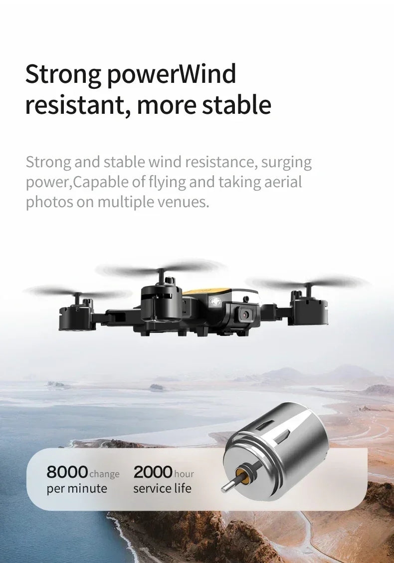 Xiaomi T6 Drone 8k Profissional 4K HD Câmera GPS Evitação de Obstáculos Fotografia Aérea Fluxo Óptico Quadricóptero Dobrável Presente 1KM