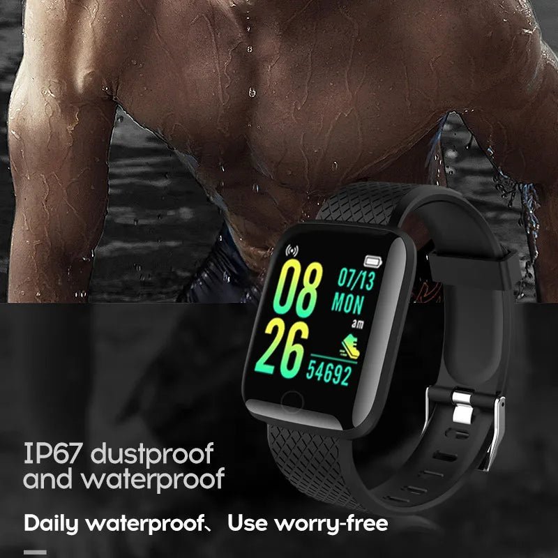 D13 Smart Watch Masculino Pressão Arterial À Prova D'Água Smartwatch Feminino Monitor de Frequência Cardíaca Rastreador de Fitness Relógio Esportivo Para Android IOS