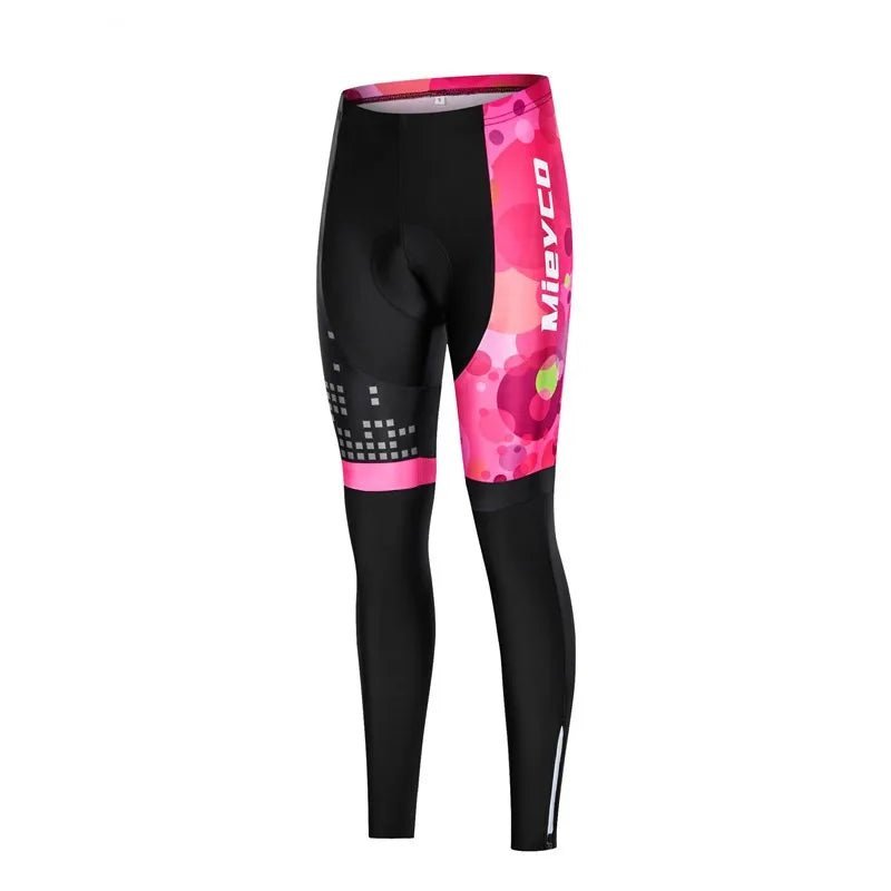 Calças de ciclismo femininas leggings longas ciclismo respirável mtb mountain bicicleta collants com 5D gel acolchoado calças ciclismo roupas