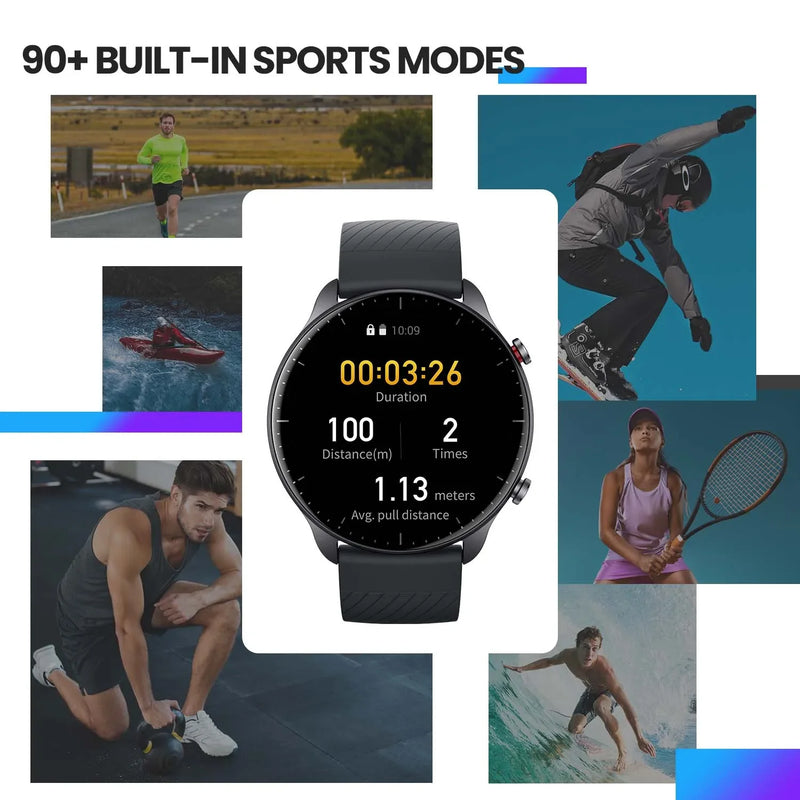 Nova versão Amazfit GTR 2 Nova versão Smartwatch Alexa Built-in Ultra-long Battery Life Smart Watch para Android IOS Phone