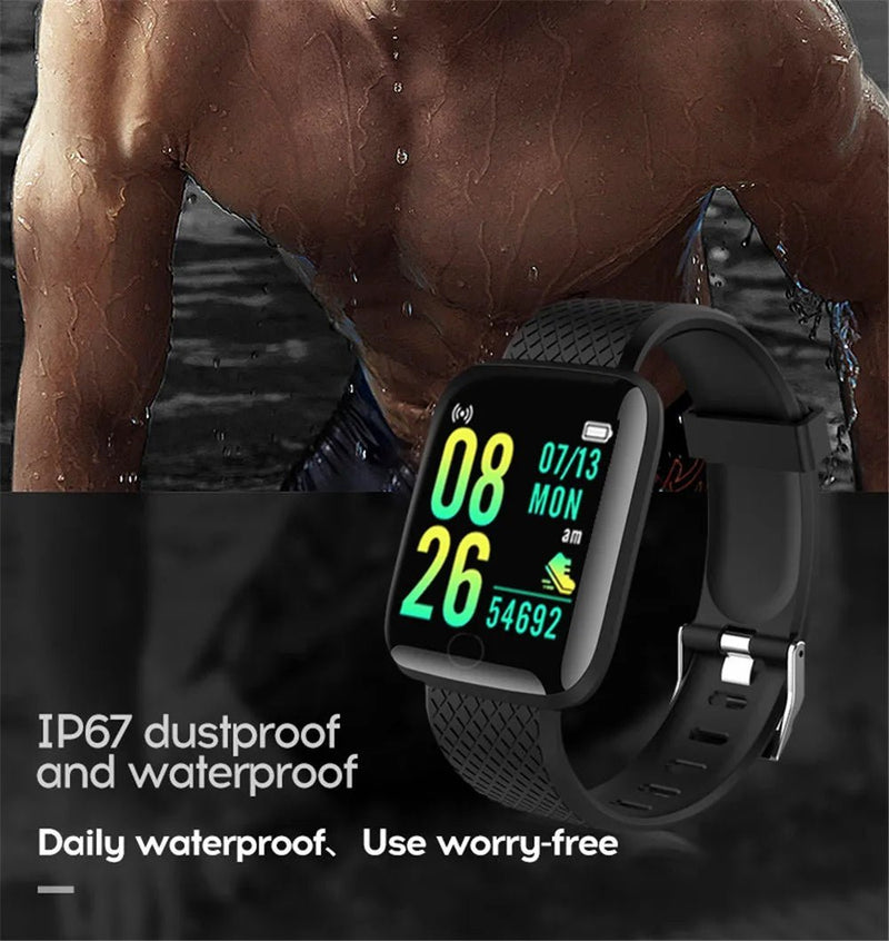 D13 Smart Watch Masculino Pressão Arterial À Prova D'Água Smartwatch Feminino Monitor de Frequência Cardíaca Rastreador de Fitness Relógio Esportivo Para Android IOS