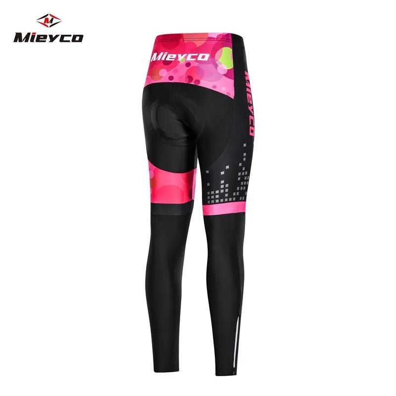 Calças de ciclismo femininas leggings longas ciclismo respirável mtb mountain bicicleta collants com 5D gel acolchoado calças ciclismo roupas