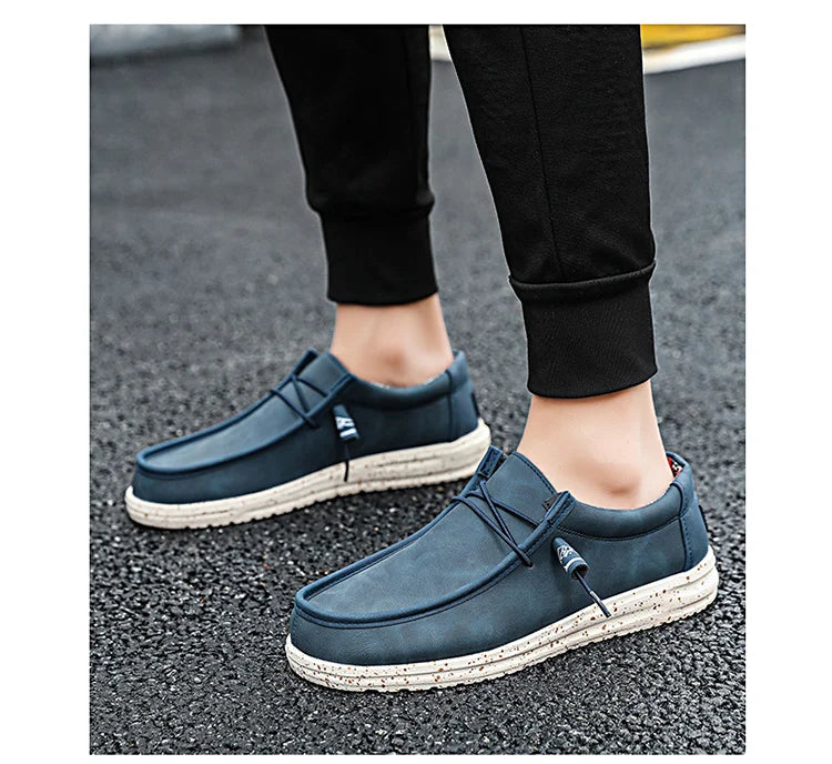 Nova tendência outono azul masculino mocassins sapatos casuais tamanho grande 48 confortável ultraleve elegante sapatos masculinos rasos mocasines hombre